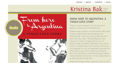 Desktop Screenshot of kristinabak.com